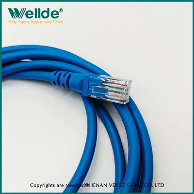Câble bleu réseau de cordon de raccordement UTP Awg26 Cat6