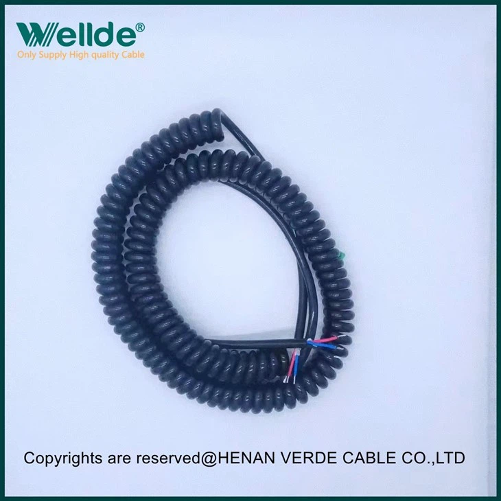 PUR Coiled Spiral Cable Product Detaied Information