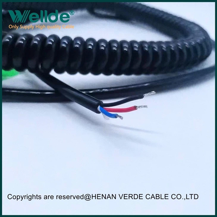 PUR Coiled Spiral Cable Product Detaied Information