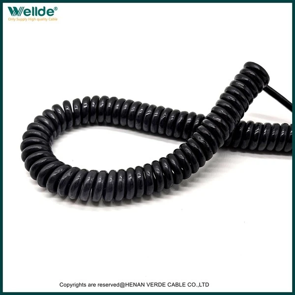 6 Core Truck Coiled Spiral Cable high quality