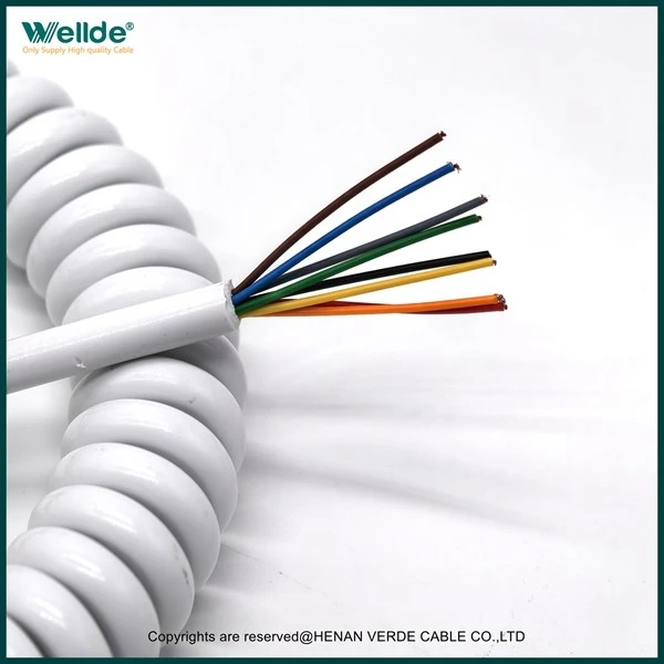 8 Core 28AWG High Elasticity Spiral Cable best