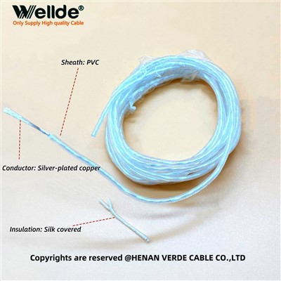 Fil recouvert de soie plaqué argent ASTVR